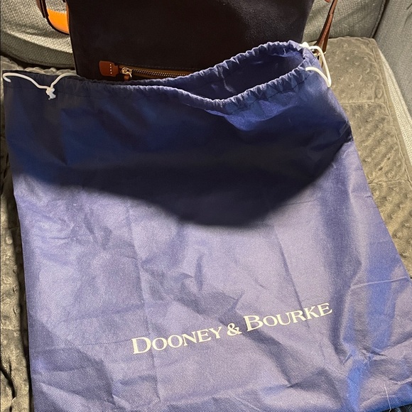 Dooney & Bourke Dark Blue Suede purse Large Hobo Bag, Camden like new - Picture 16 of 16